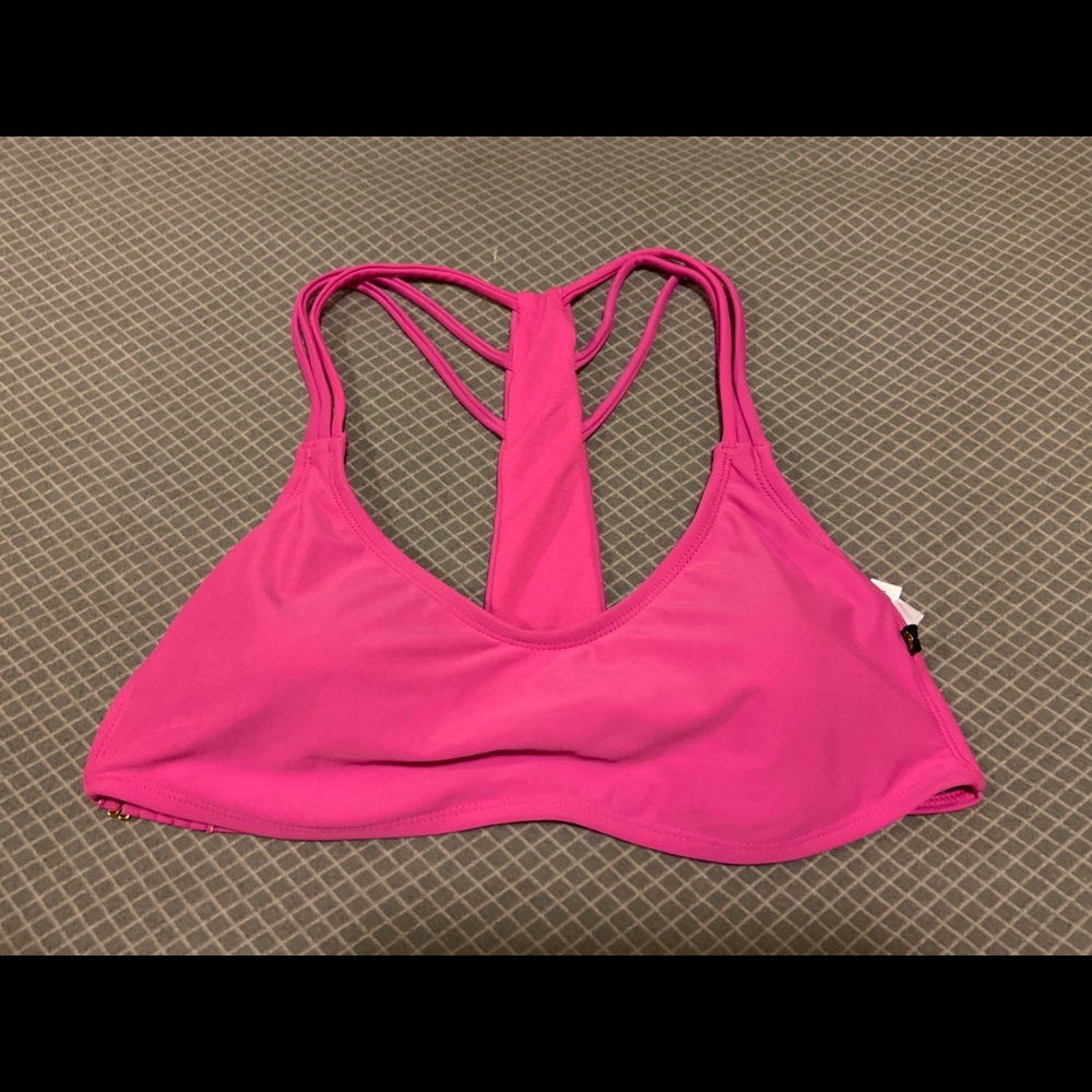 Pink bikini top